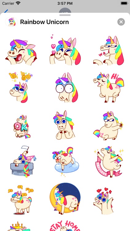 Unicorn Rainbow Animated