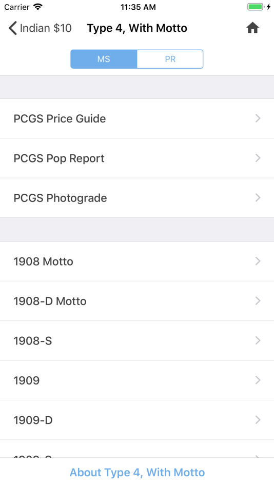 #5. PCGS CoinFacts Coin Collecting (iOS) Podle: PCGS