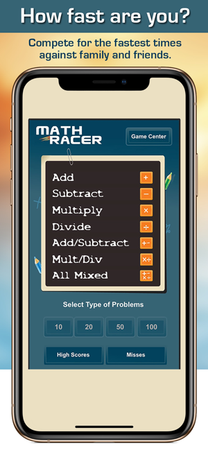 ‎Math Racer Deluxe Screenshot