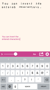 InversionLetter screenshot
