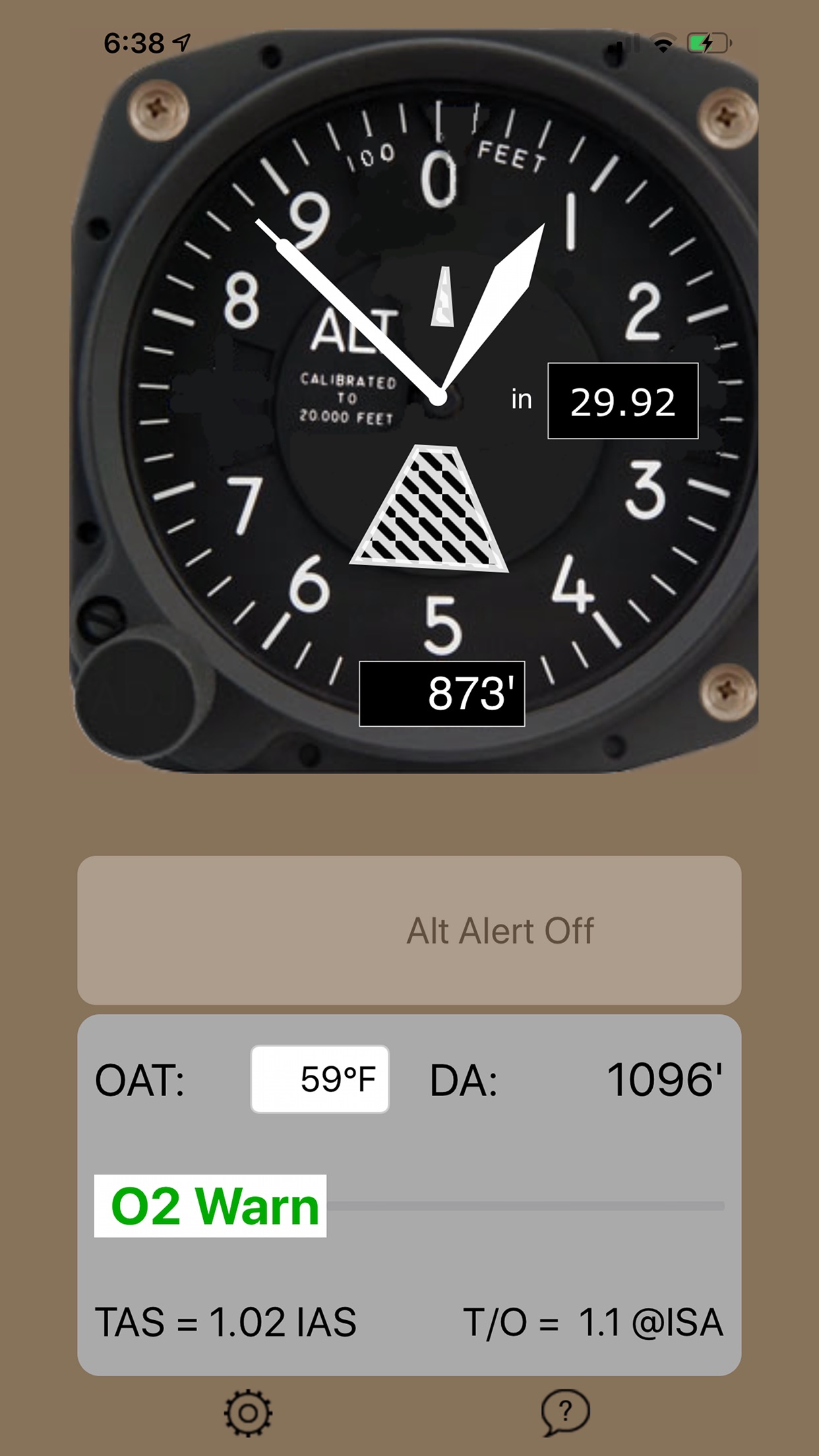 Screenshot 1 of avAltimeter
