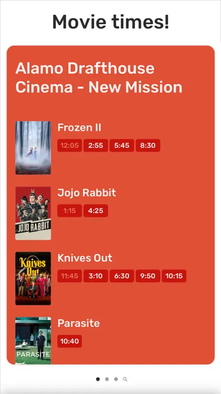 Showings — movie times & more screenshot 1 of 5