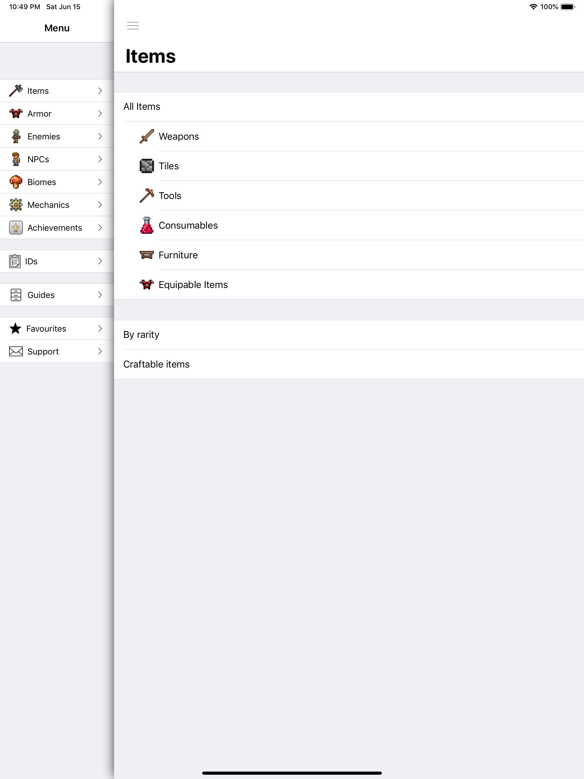 Pocket Wiki for Terraria. screenshot 5