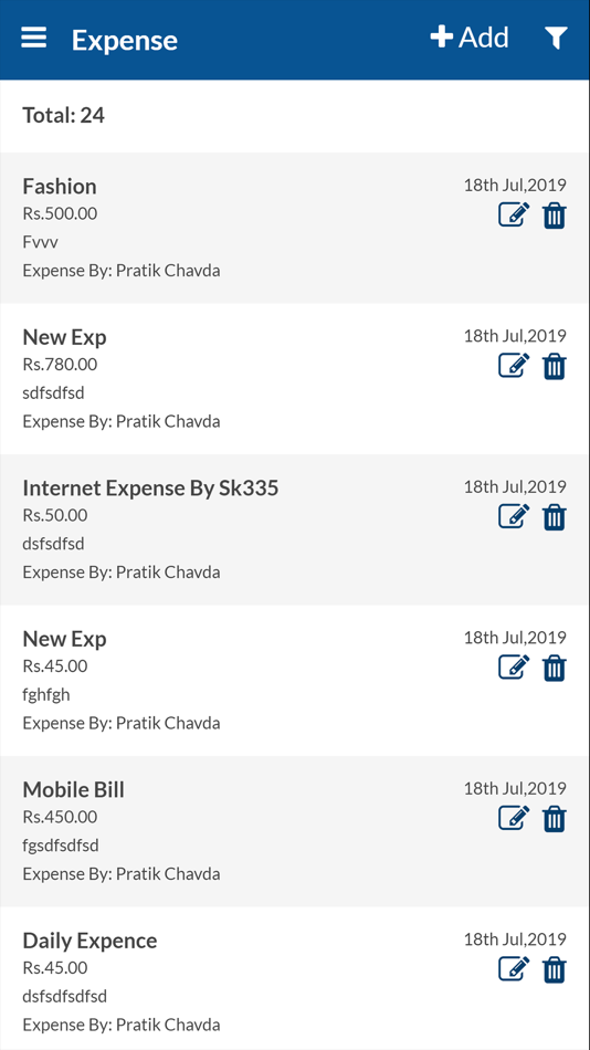 #3. Expense Manager Application (iOS) 由: Aarvi Technology