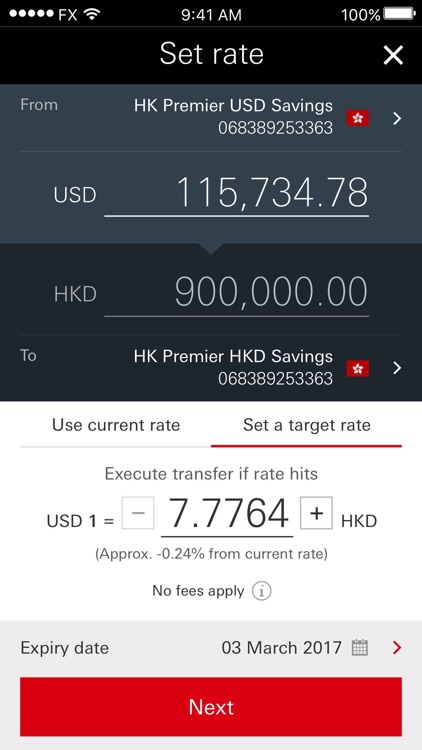 HSBC Singapore QuickFX screenshot-4