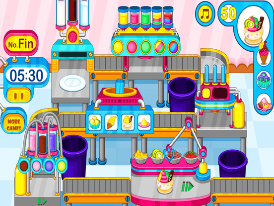 Cooking colorful ice cream iPad screenshot 6 - Games app