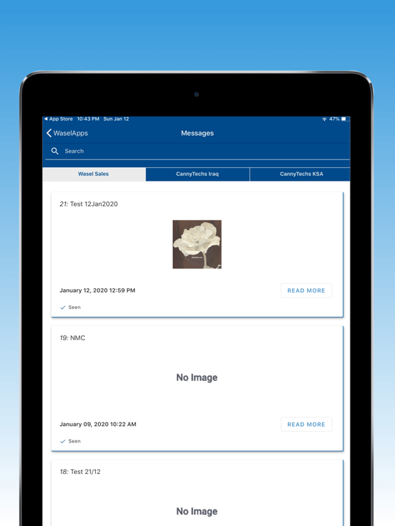 Wasel Apps iPad screenshot 4 - Business app