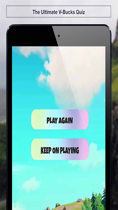 The Ultimate V-Bucks Quiz iPhone screenshot 4 - Entertainment app