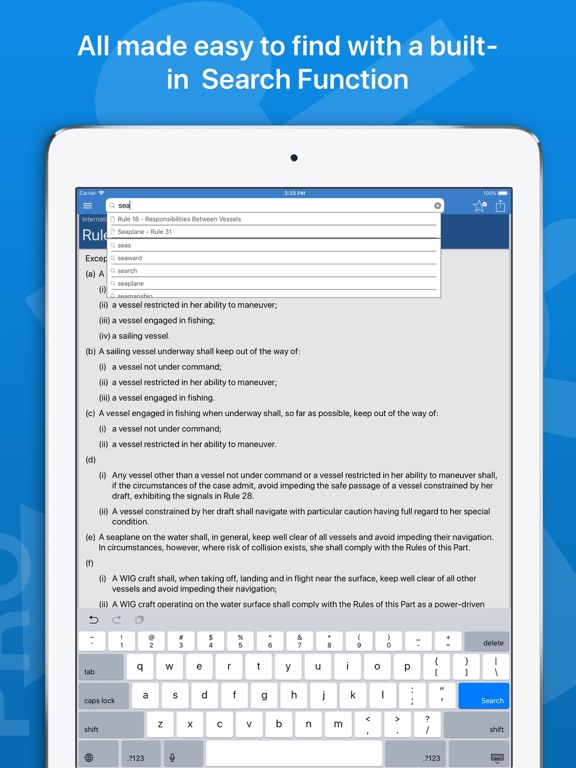 Navigation Rules Pro iPad screenshot 10 - Reference app
