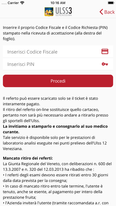 Azienda ULSS 3 Serenissima Screenshot