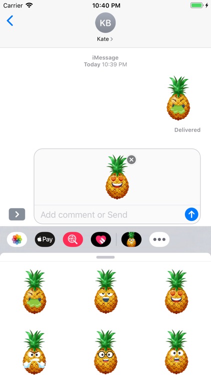 Pineapple Active Sticker