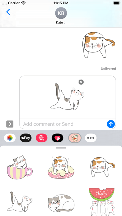 Dumb Cat Stickers screenshot 2