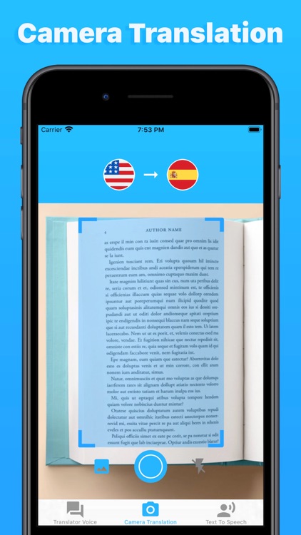 Speech & Translator : Camera