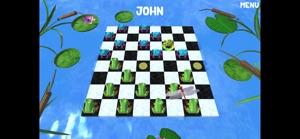Frog Checkers 3D screenshot #1 for iPhone