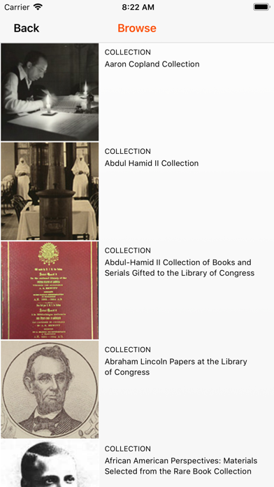 LOC Collections screenshot 4