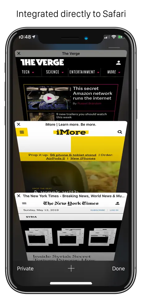 Handblock: Block Safari ads