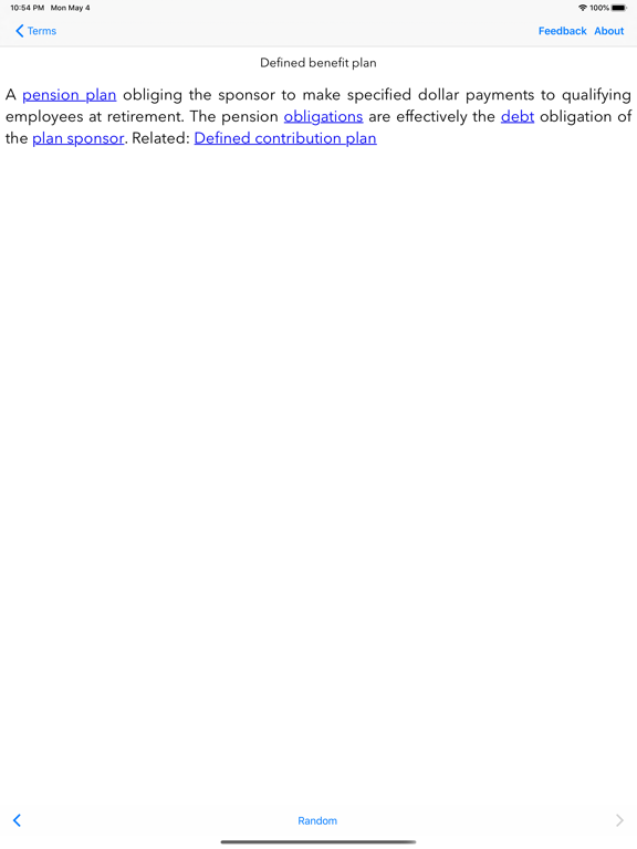 Screenshot #5 pour Harvey's Financial Glossary +