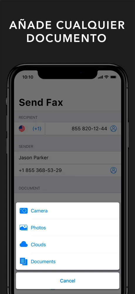 FAX App. Enviar fax con iPhone