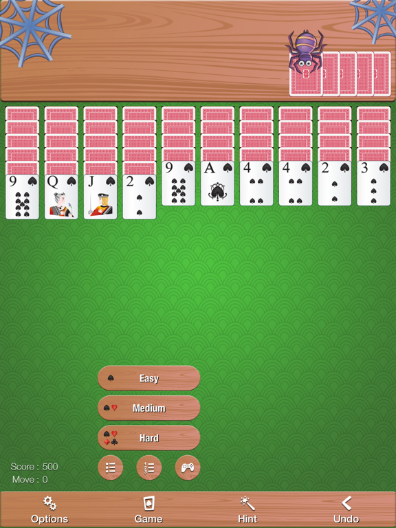 Screenshot #4 pour Relaxed Spider Solitaire