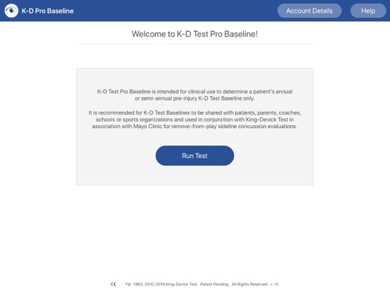 K-D Test Pro Baseline