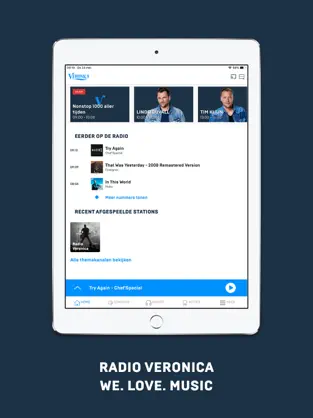 Screenshot 1 Radio Veronica WE. LOVE. MUSIC iphone