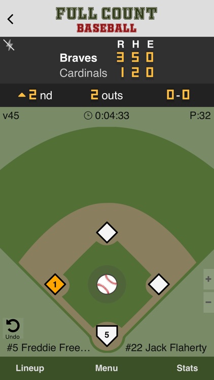 Full Count Baseball Scoring