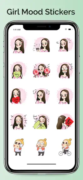 Game screenshot Girlish Mood Stickers hack