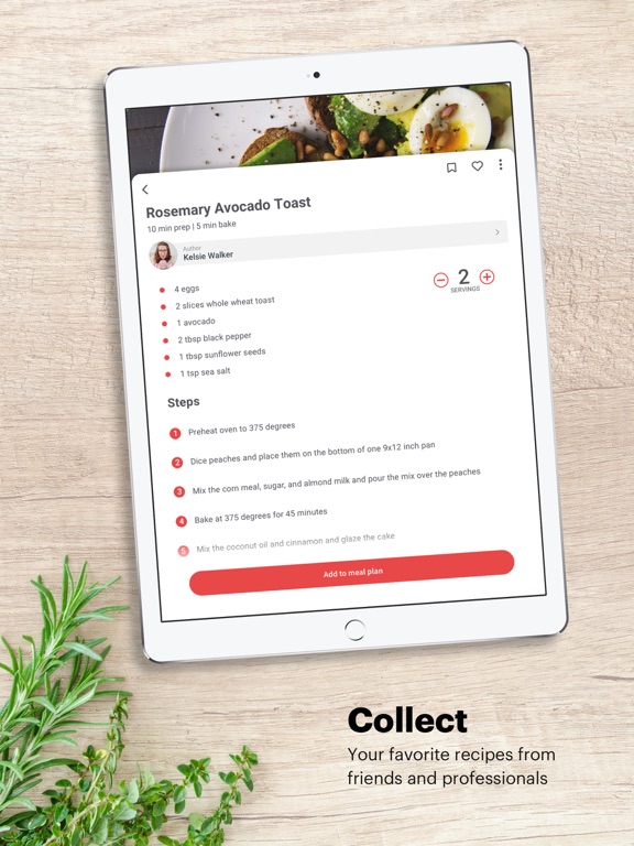 FeedMe: Easy Recipe Sharing iPad screenshot 2 - Food & Drink app