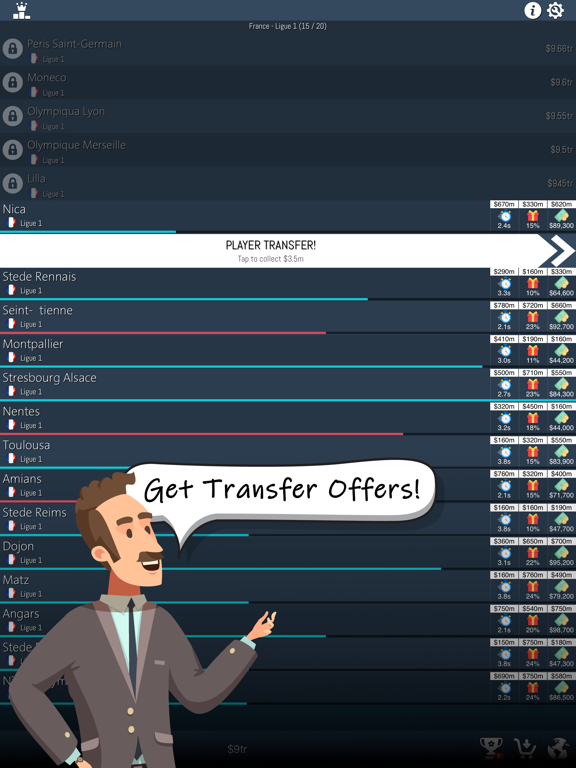 Idle Football Tycoon iPad screenshot 6 - Games app