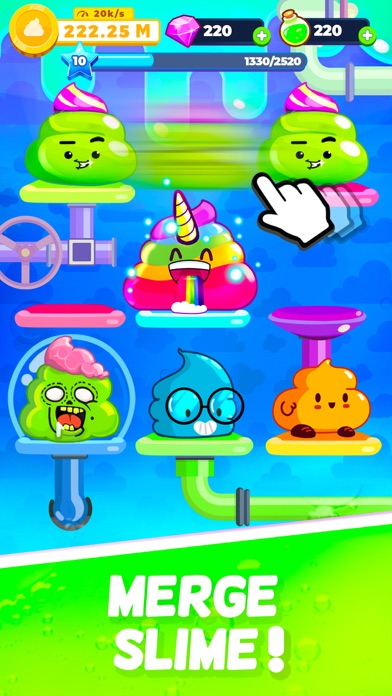 How to cancel & delete Slime idle super - Merge! from iphone & ipad 1