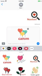 turkish love stickers iphone screenshot 2
