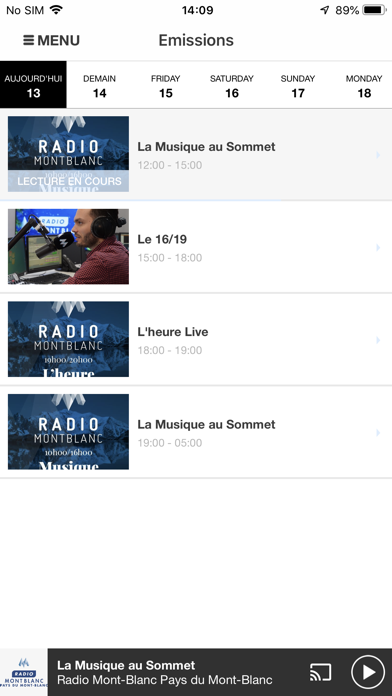 Screenshot #2 pour Radio Mont Blanc