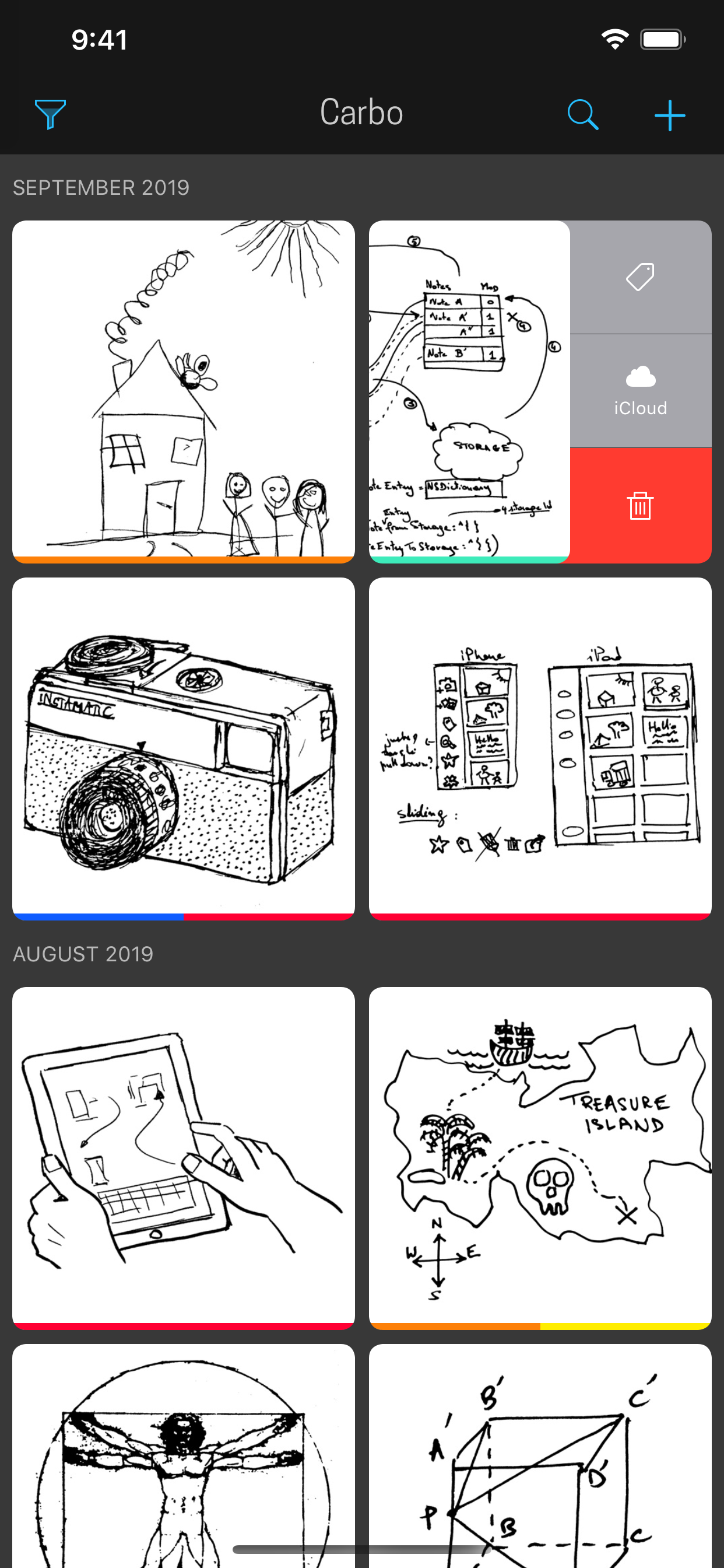 Carbo › Pencil Notes & Drawing