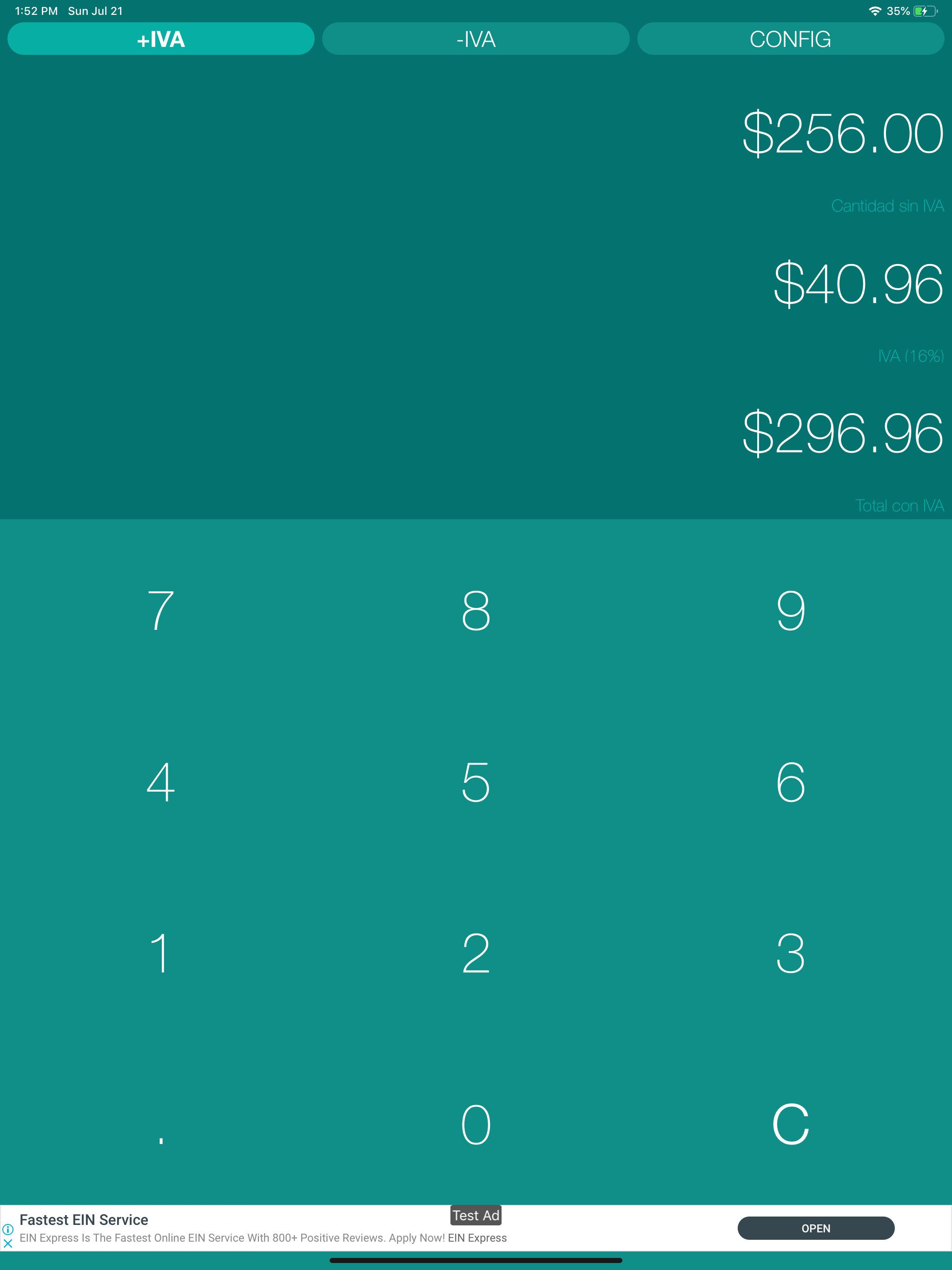 MIVA Lite - Calculadora de IVA