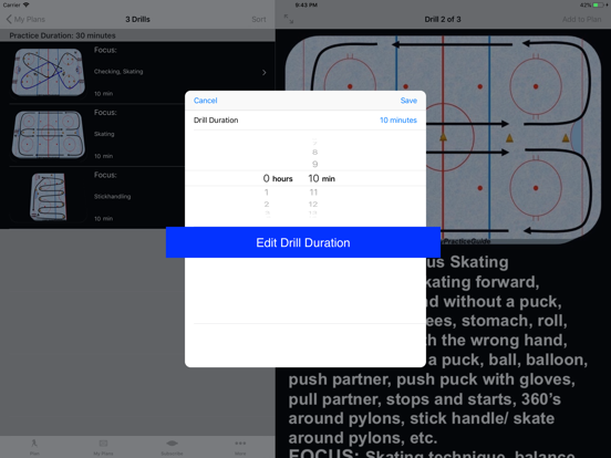 Hockey Practice Guide iPad screenshot 6 - Sports app
