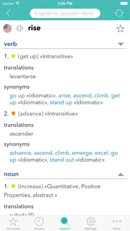 Game screenshot English Spanish Dictionary L. hack