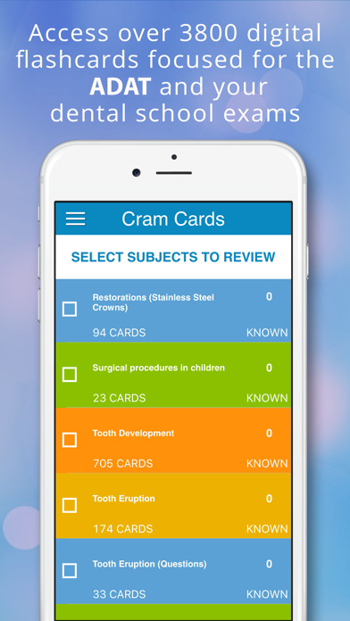 Screenshot #1 pour ADAT Pediatrics Cram Cards