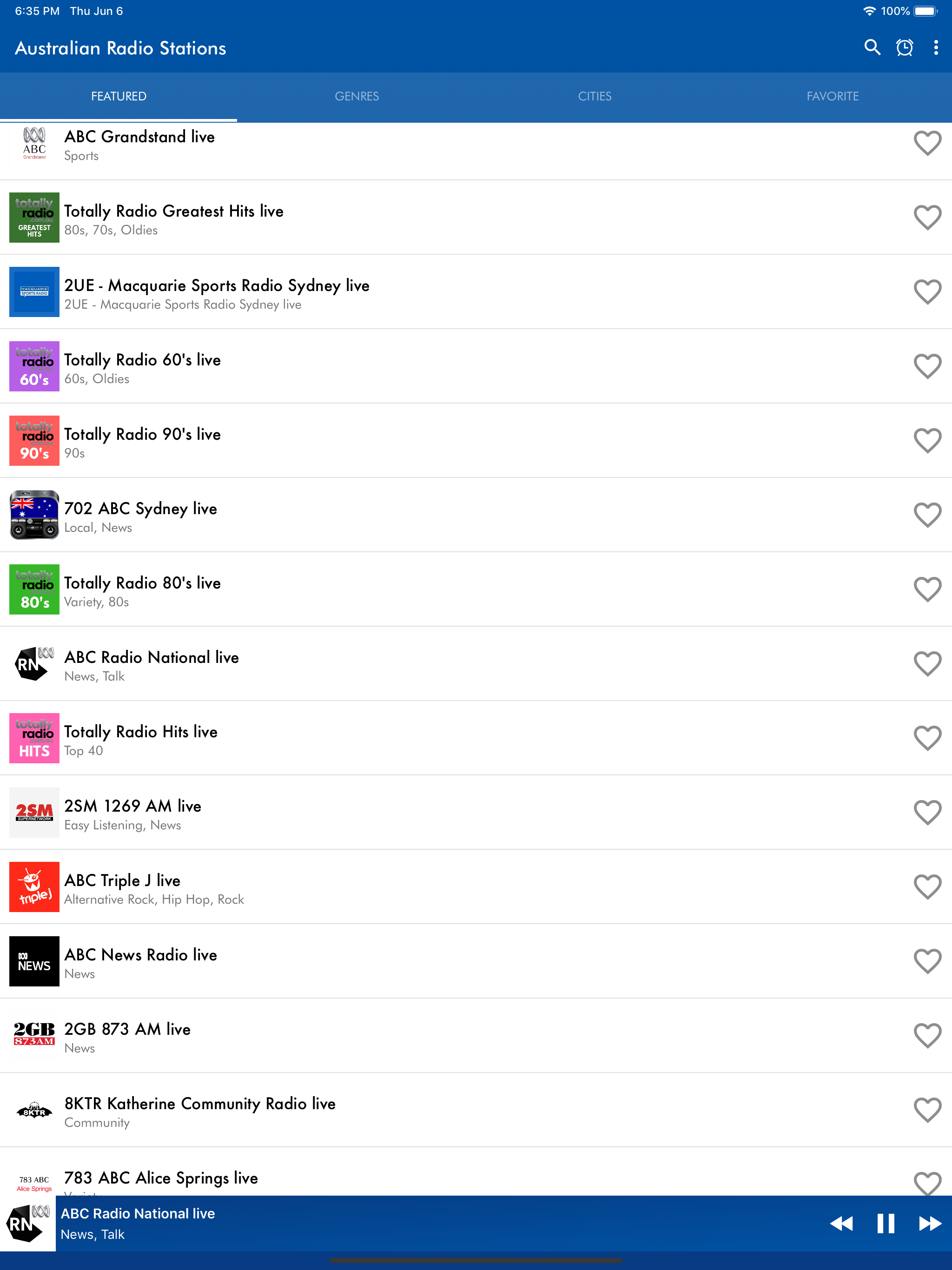 Australian Radio Stations screenshot 5