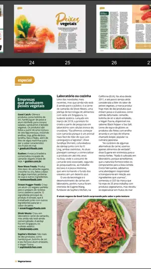 Captura de pantalla de Revista Dos Vegetarianos Br en iPhone 3