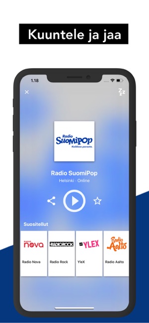 Radio Suomi FM App Storessa