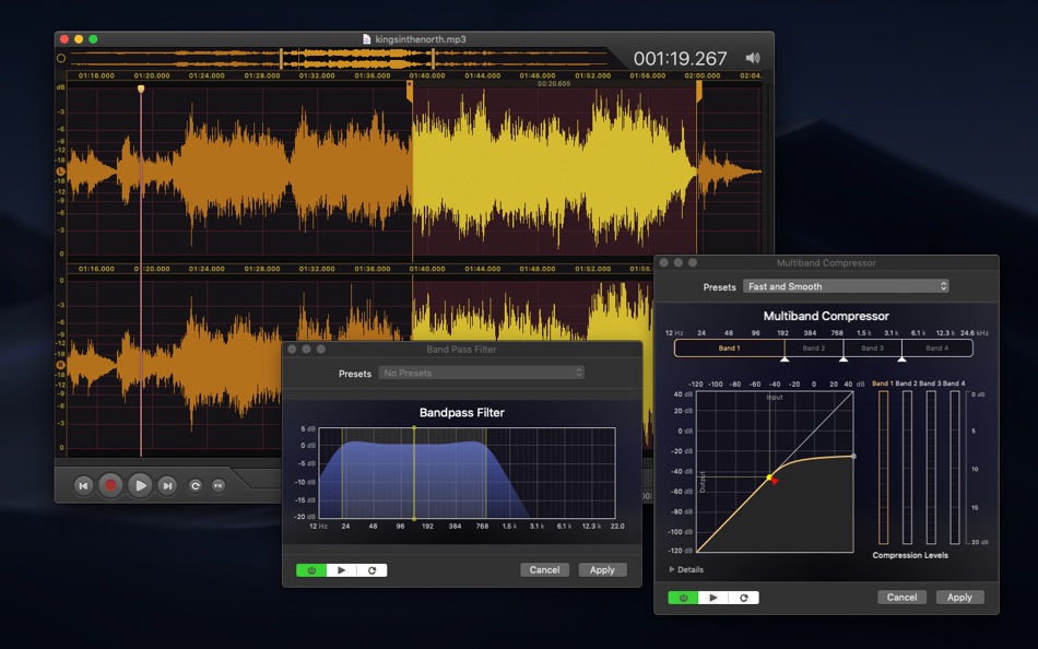 #2. Vector 3 Express: Audio Editor (macOS) 由: Jaroslaw Szpilewski