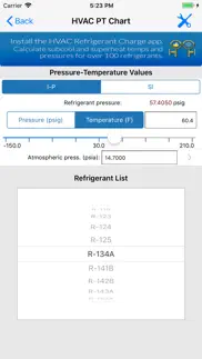 hvac pt chart iphone screenshot 1