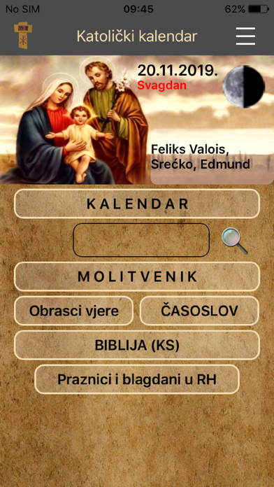 Katolički molitvenik+kalendar Screenshot