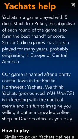 Game screenshot Yachats ( a 5 dice game) apk