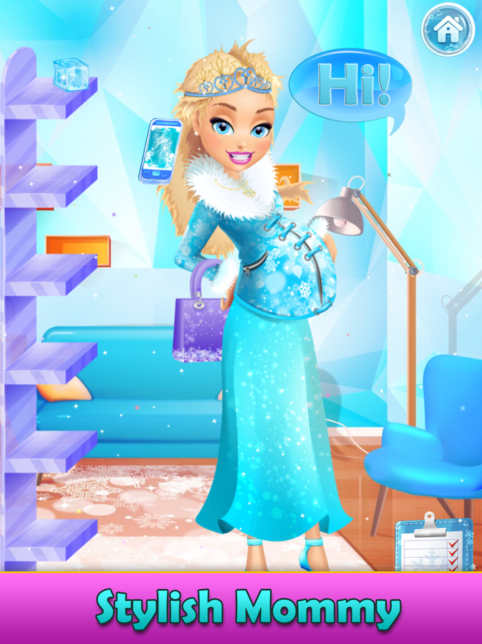 Ice Queen Mommy Baby Princess