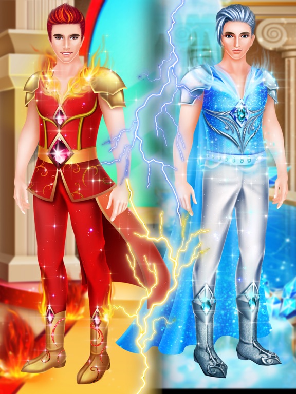 Ice VS Fire Princess Makeup iPad screenshot 5 - Games app