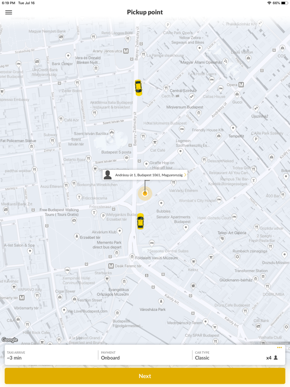 Screenshot #6 pour Budapest-Taxi