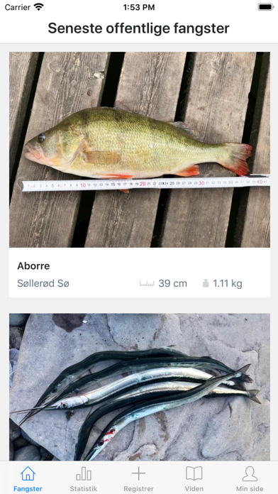 Screenshot #1 pour Fangstjournalen
