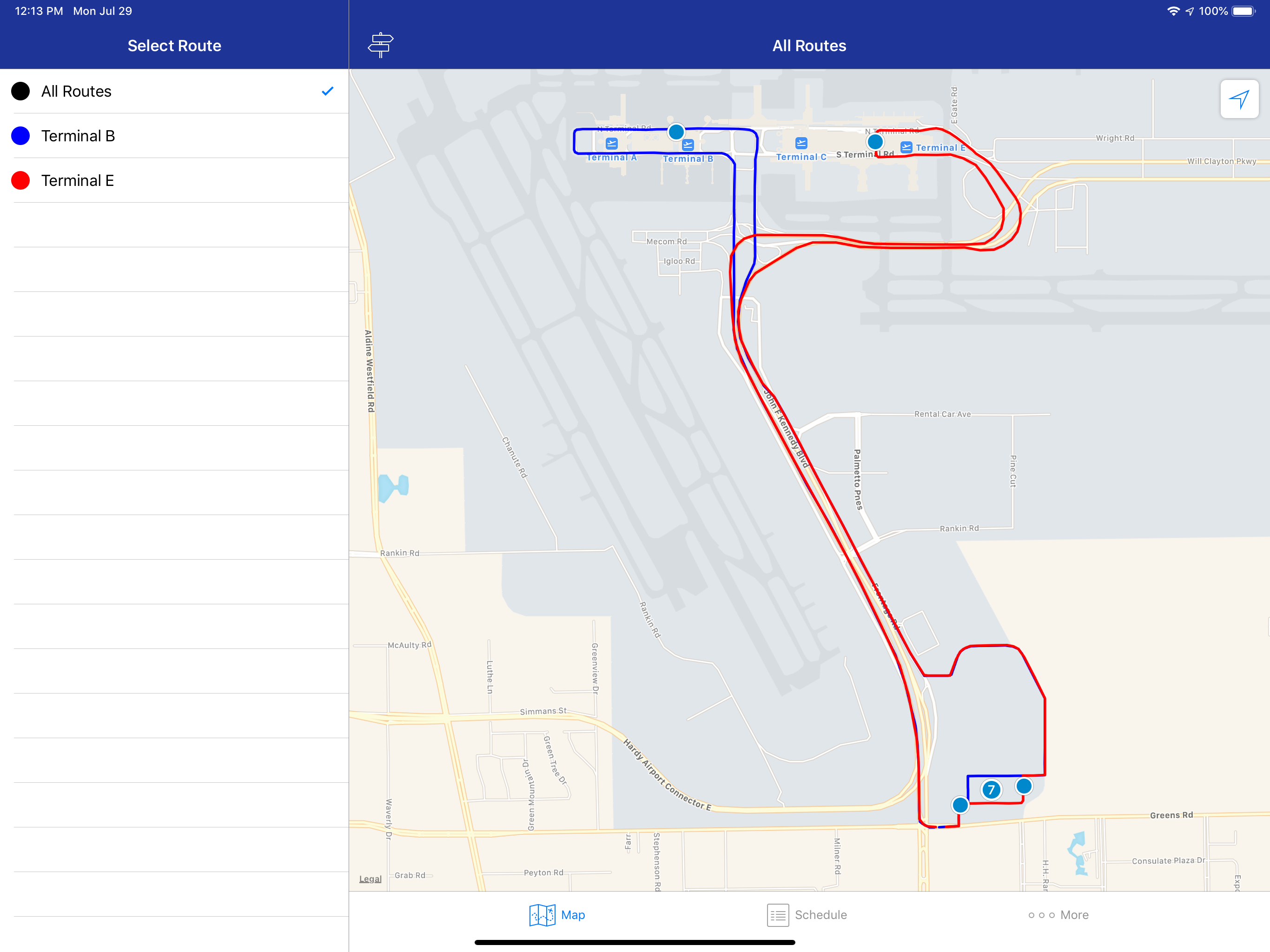 IAH United Employee Shuttle