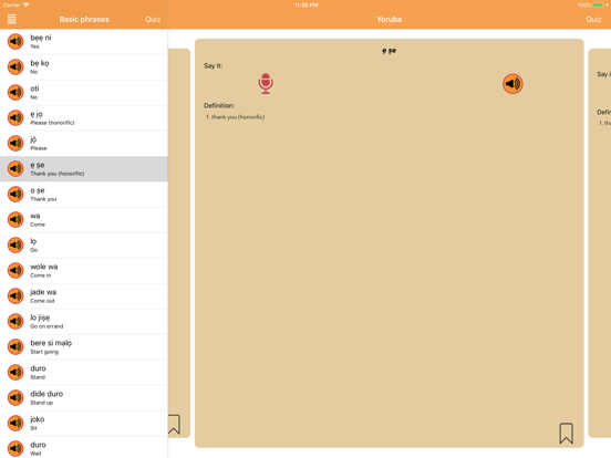 iSabi™ Yoruba+ iPad screenshot 2 - Education app